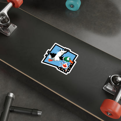 8-bit Legends: Duck Hunt die-cut stickers