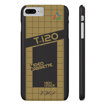 VHS Visions - retro ESC T-120 VHS tape inspired slim iPhone cases