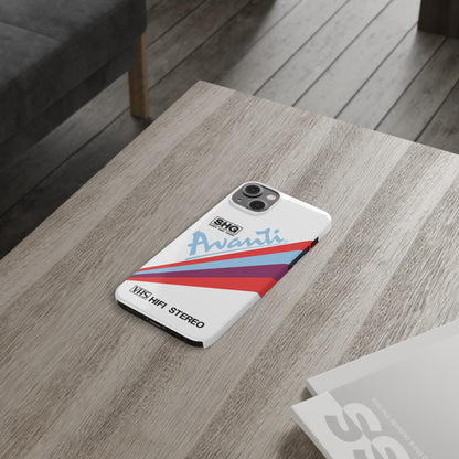VHS Visions - retro Avanti SHG VHS tape inspired slim iPhone cases