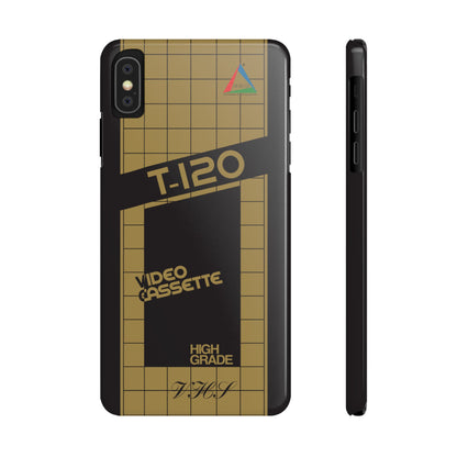VHS Visions - retro ESC T-120 VHS tape inspired slim iPhone cases