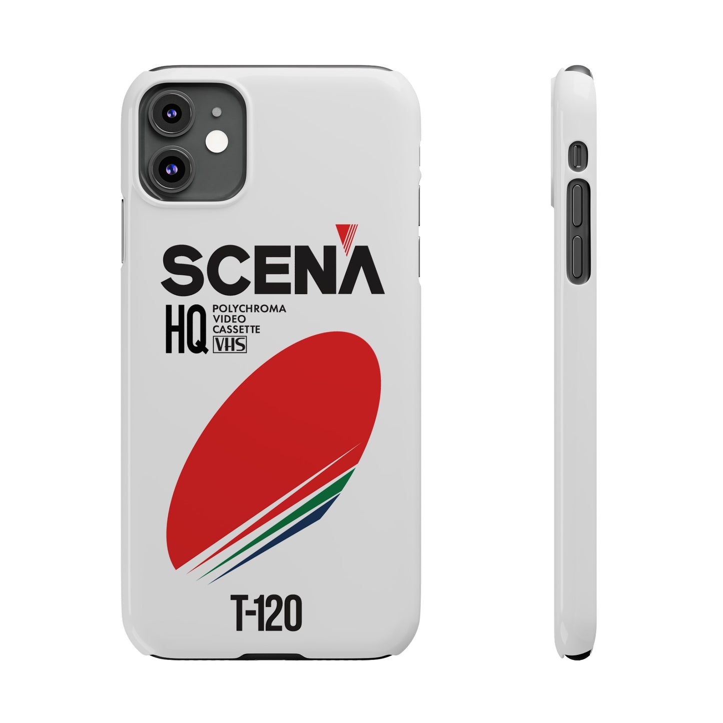 VHS Visions - retro Scena HQ T-120 VHS tape inspired slim iPhone cases