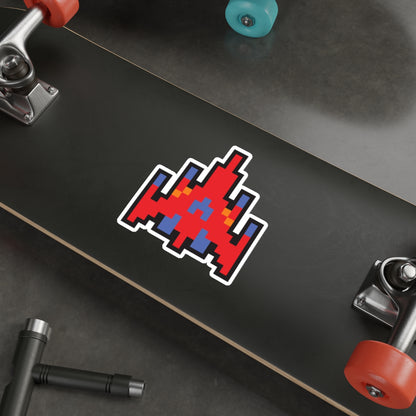 8-bit Legends: Galaga Red Fighter die-cut stickers