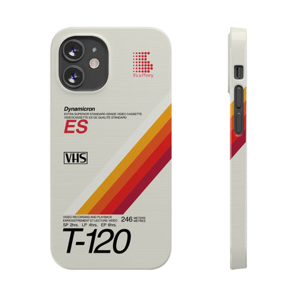 VHS Visions - retro Sony ES T-120 VHS tape inspired slim iPhone cases