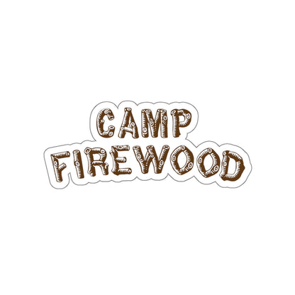 Wet Hot American Summer movie inspired Camp Firewood summer camp vinyl die cut stickers
