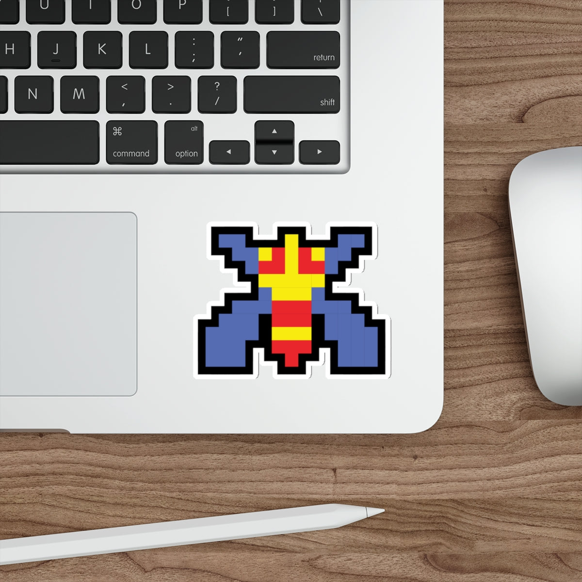 8-bit Legends: Galaga Bee die-cut stickers
