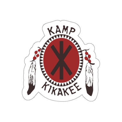 Ernest Goes to Camp movie inspired Kamp Kikakee summer camp die-cut sticker - Rerun Designs