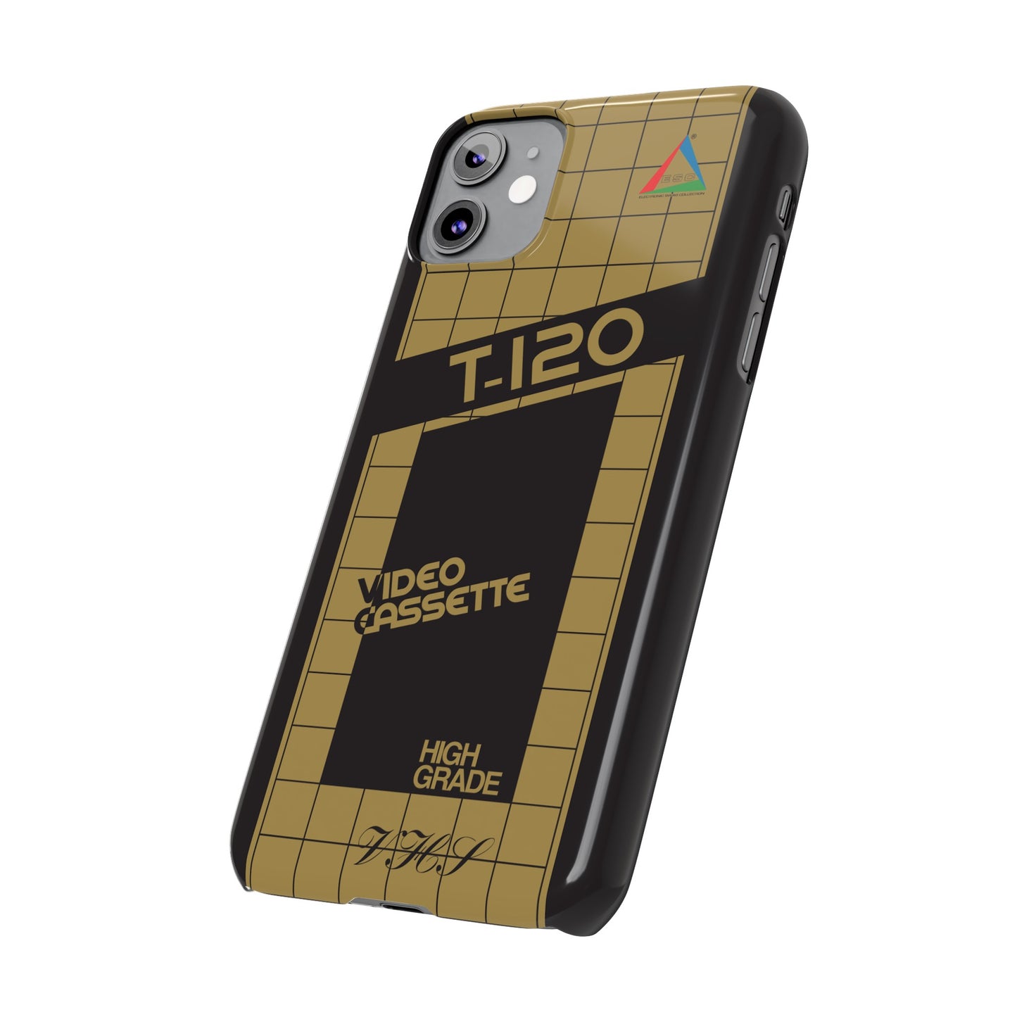 VHS Visions - retro ESC T-120 VHS tape inspired slim iPhone cases