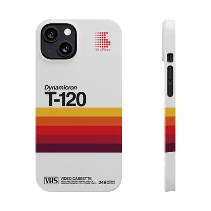 VHS Visions - retro Sony Dynamicron T120 VHS tape inspired slim iPhone cases