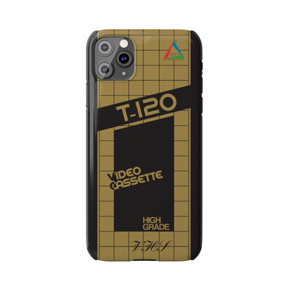 VHS Visions - retro ESC T-120 VHS tape inspired slim iPhone cases