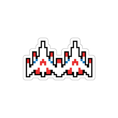 8-bit Legends: Galaga Dual Fighter die-cut stickers