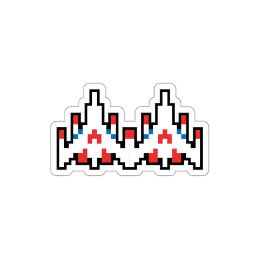 8-bit Legends: Galaga Dual Fighter die-cut stickers