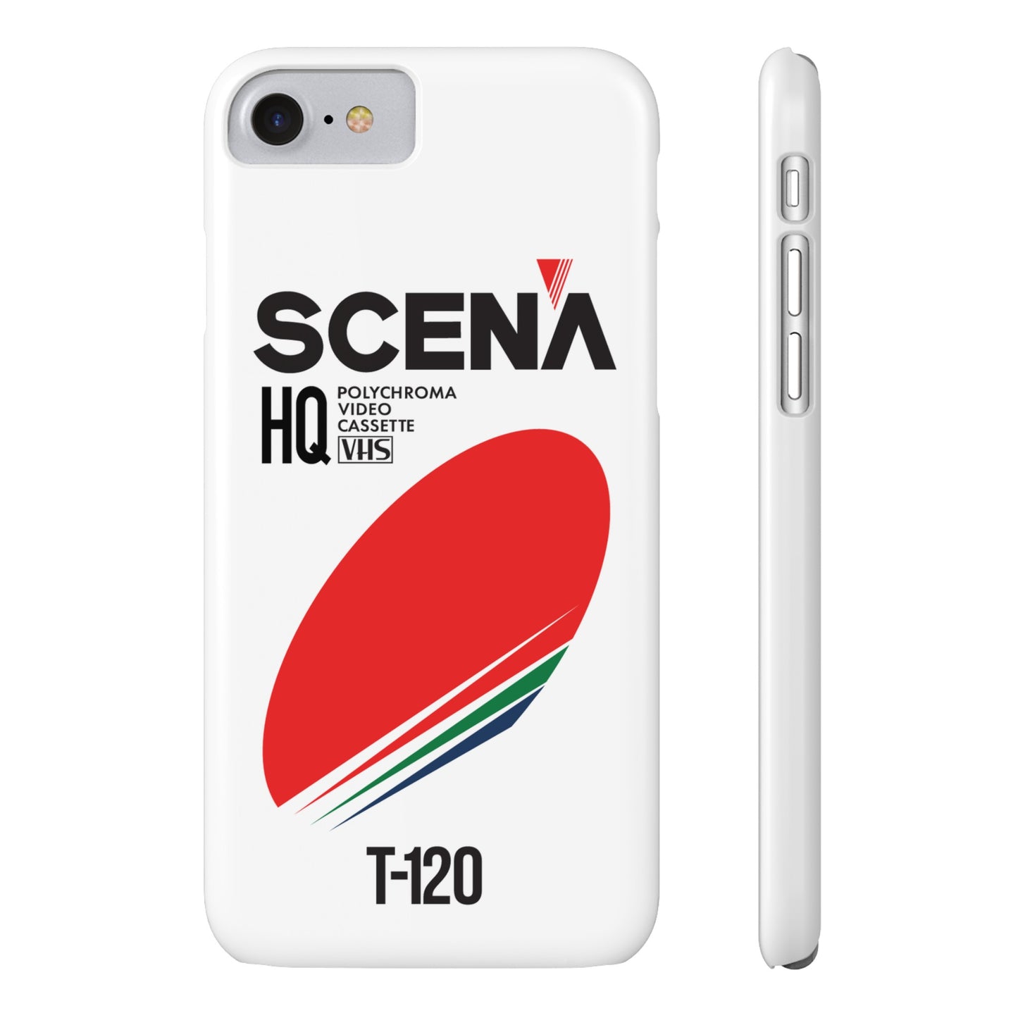 VHS Visions - retro Scena HQ T-120 VHS tape inspired slim iPhone cases