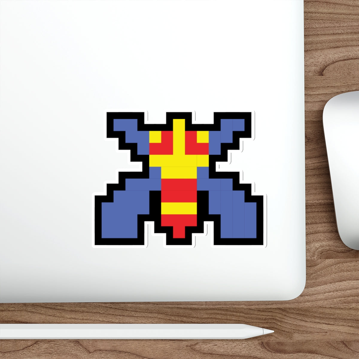 8-bit Legends: Galaga Bee die-cut stickers