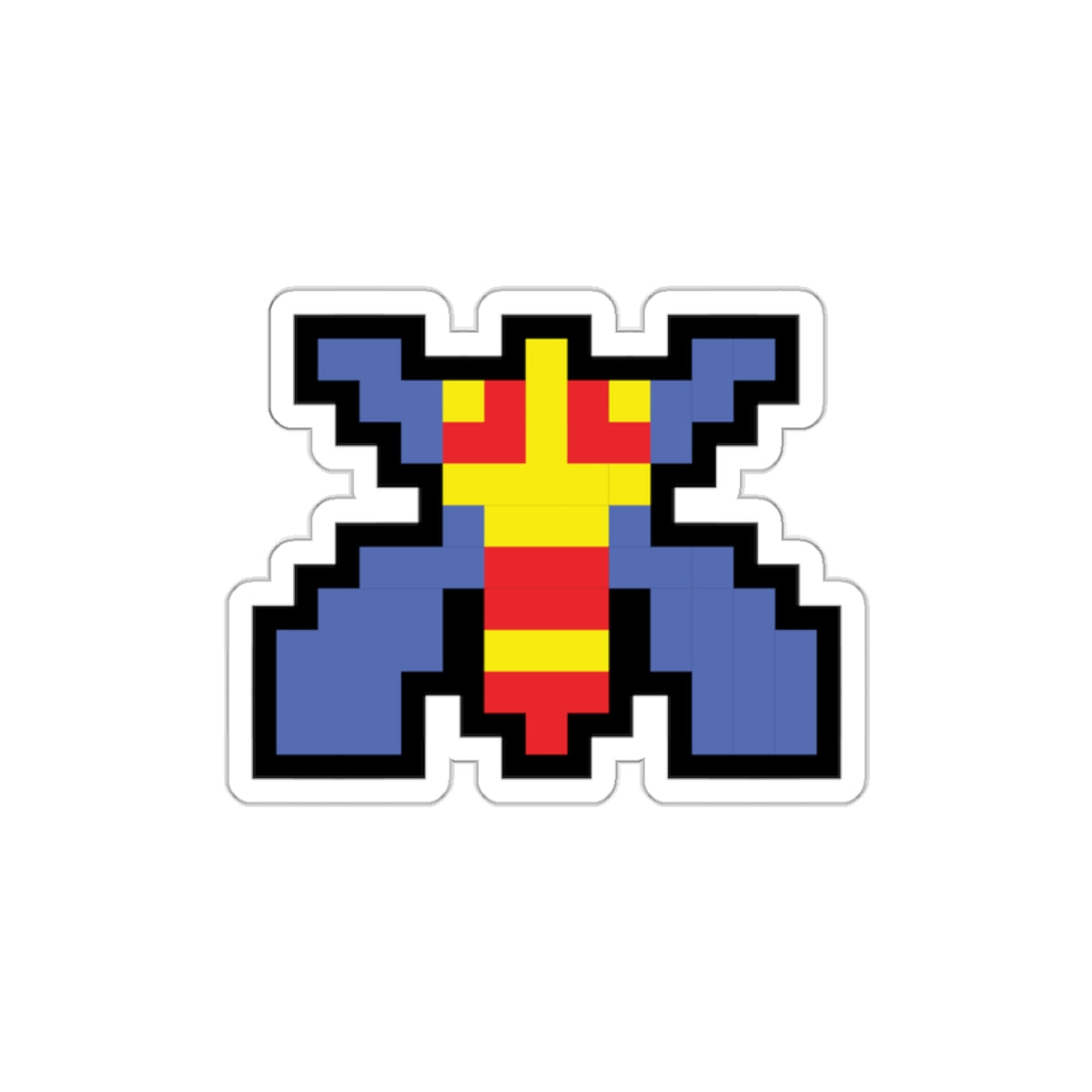8-bit Legends: Galaga Bee die-cut stickers