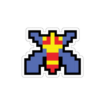 8-bit Legends: Galaga Bee die-cut stickers