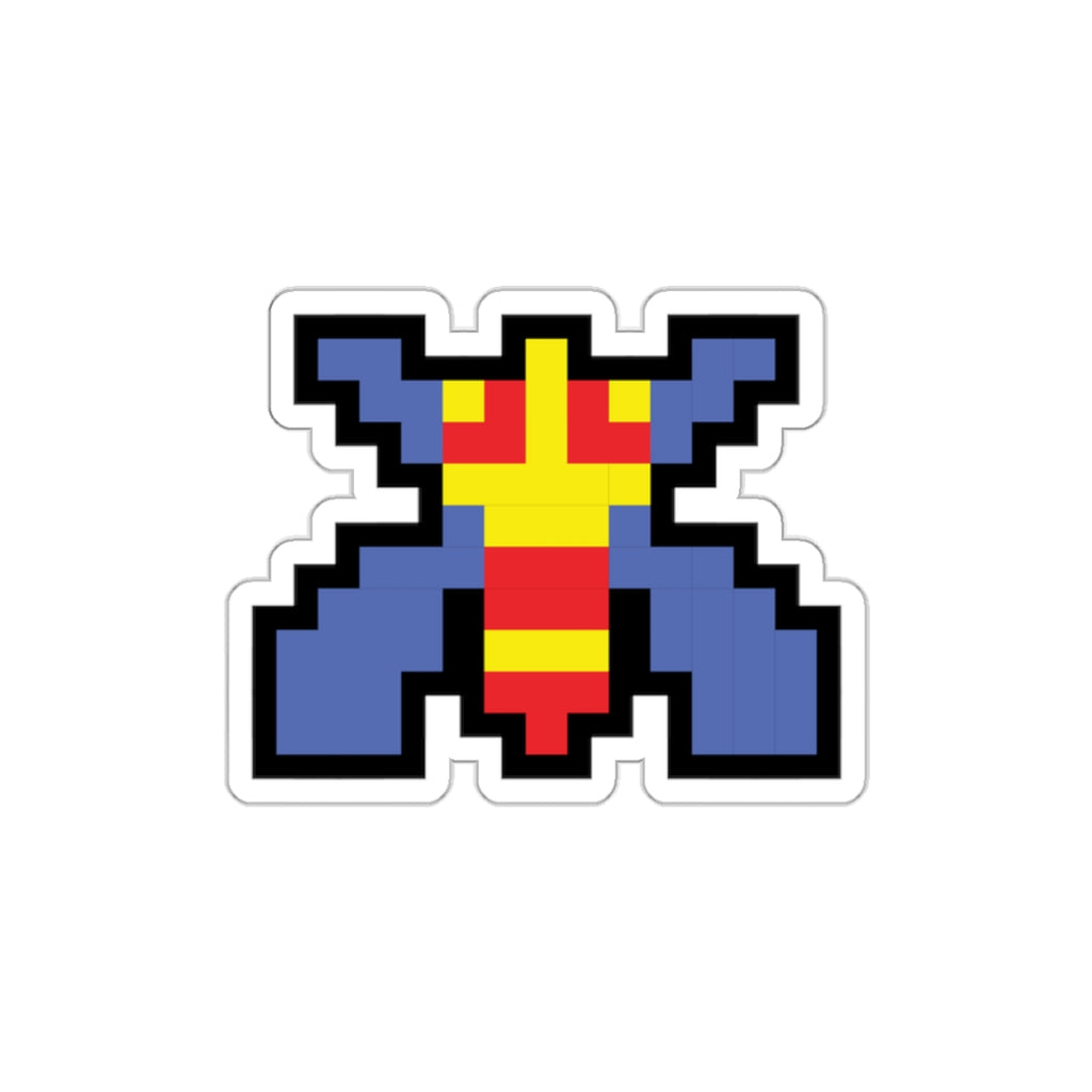 8-bit Legends: Galaga Bee die-cut stickers