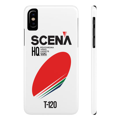 VHS Visions - retro Scena HQ T-120 VHS tape inspired slim iPhone cases