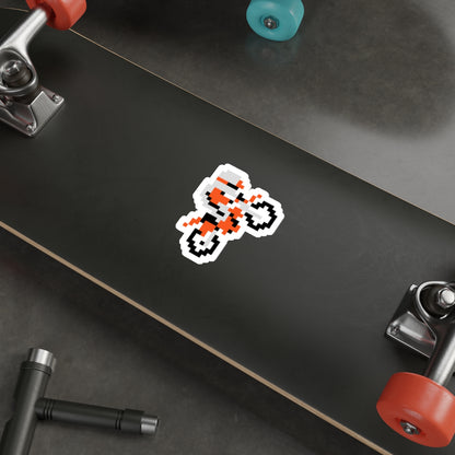 8-bit Legends: Excitebike die-cut stickers