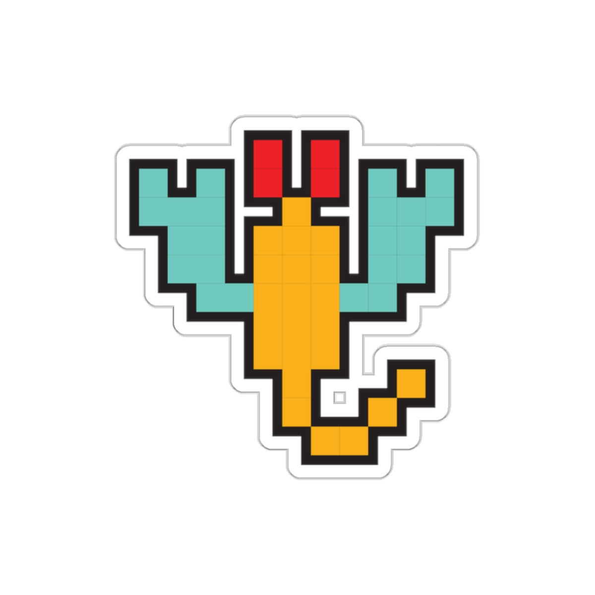 8-bit Legends: Galaga Scorpion die-cut stickers