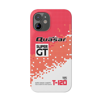 VHS Visions - retro Quasar Super GT T-120 VHS tape inspired slim iPhone cases