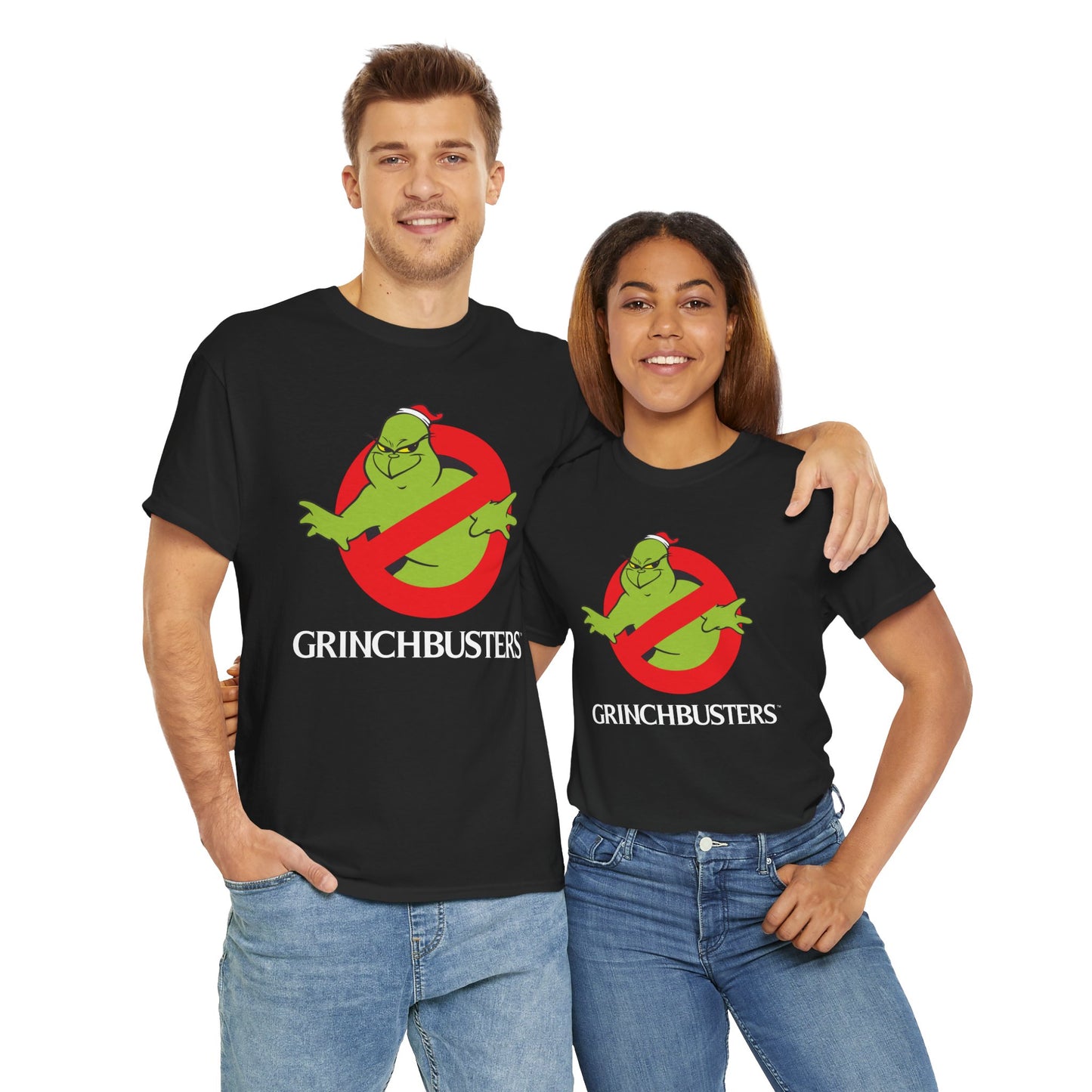 Grinchbusters - Grinch-inspired Christmas unisex t-shirt