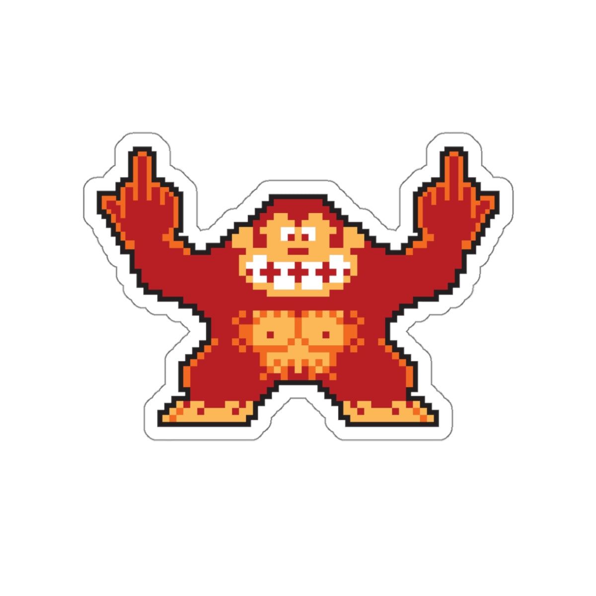 8-bit Legends: DonkeyKong "Jump Over These" die-cut stickers
