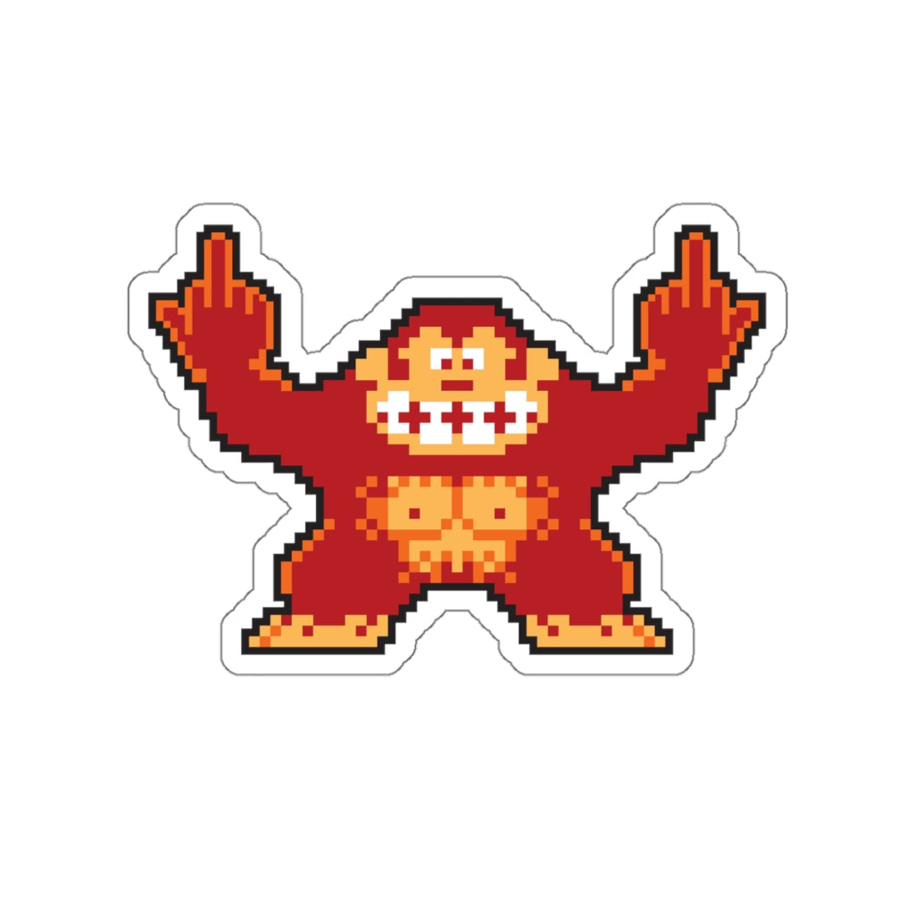 8-bit Legends: DonkeyKong "Jump Over These" die-cut stickers