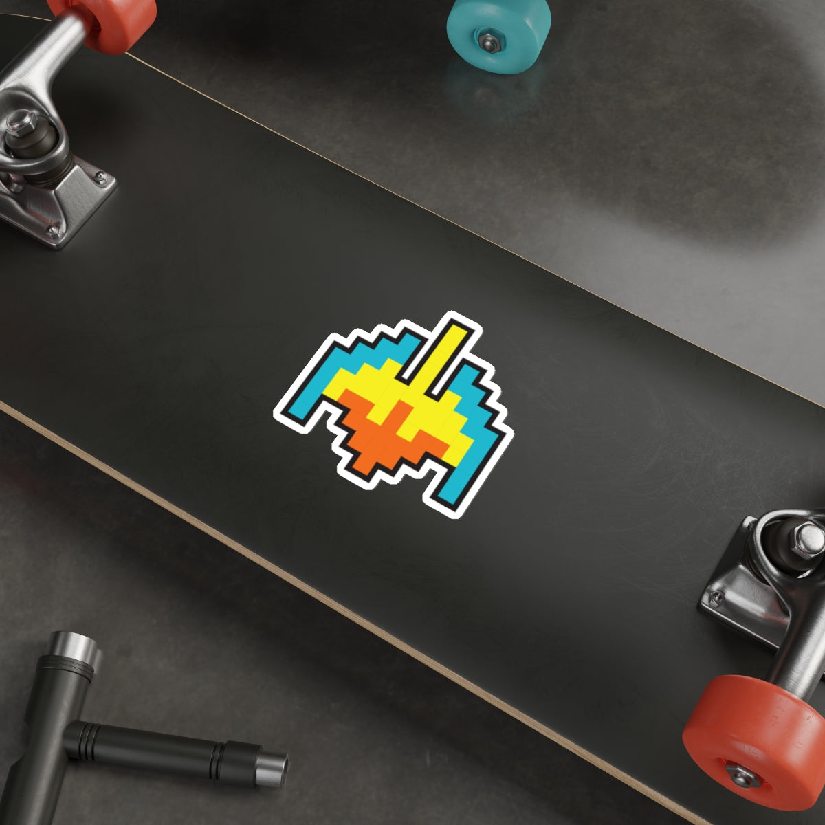 8-bit Legends: Galaga Galaxian Flagship die-cut stickers