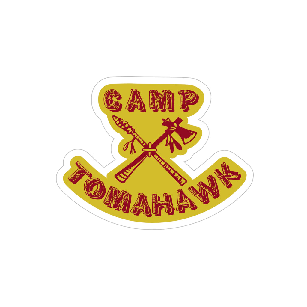 Little Darlings movie inspired Camp Tomahawk summer camp vinyl die-cut stickers - Rerun Designs