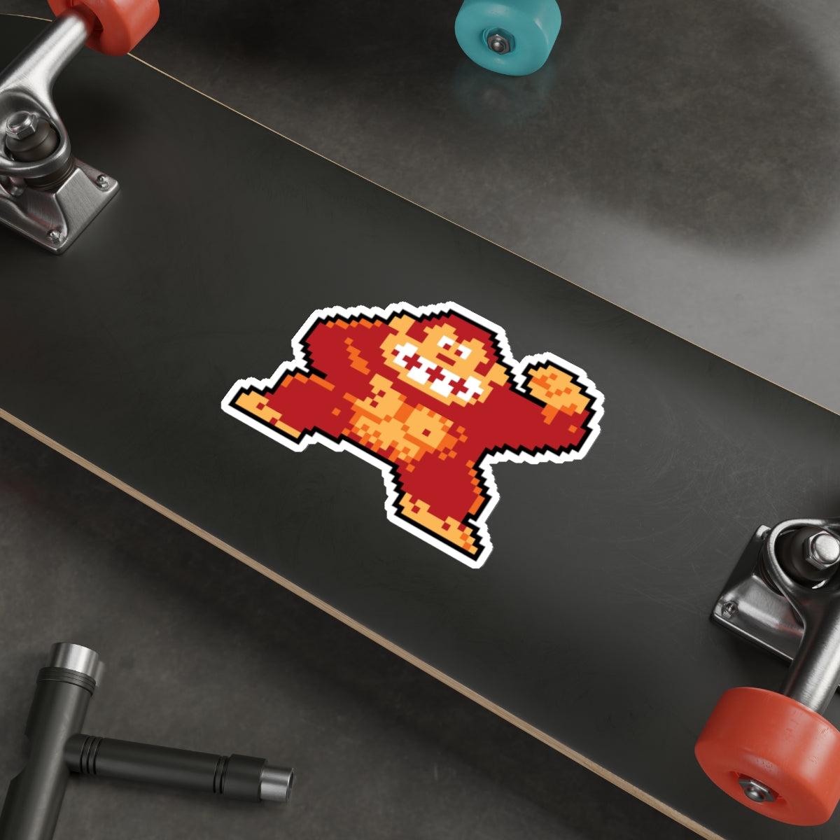 8-bit Legends: DonkeyKong die-cut stickers - Rerun Designs