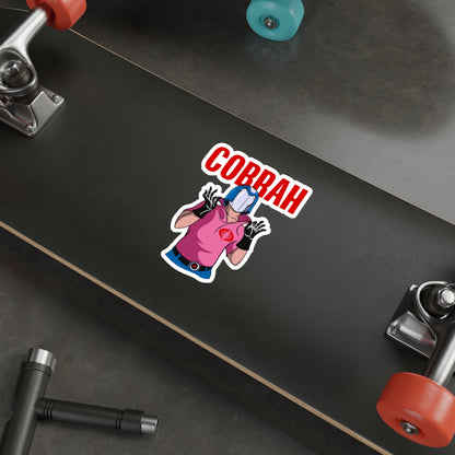 GI Joe Cobra Commander inspired  "Cobrah" die-cut vinyl sticker - Rerun Designs