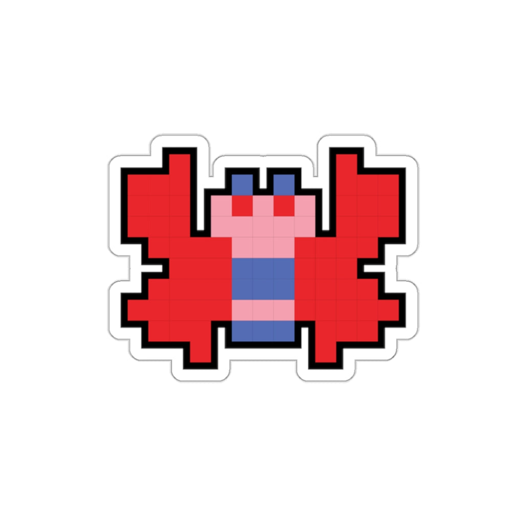 8-bit Legends: Galaga Butterfly die-cut stickers - Rerun Designs