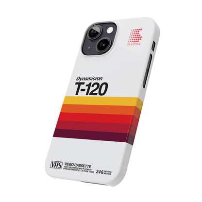 VHS Visions - retro Sony Dynamicron T120 VHS tape inspired slim iPhone cases
