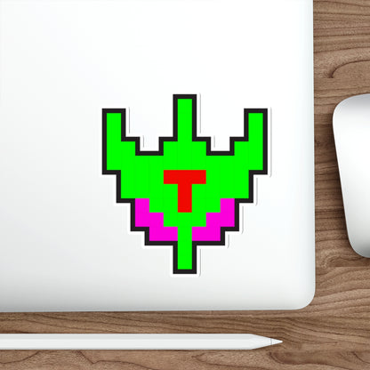 8-bit Legends: Galaga Bosconian Spy Ship die-cut stickers