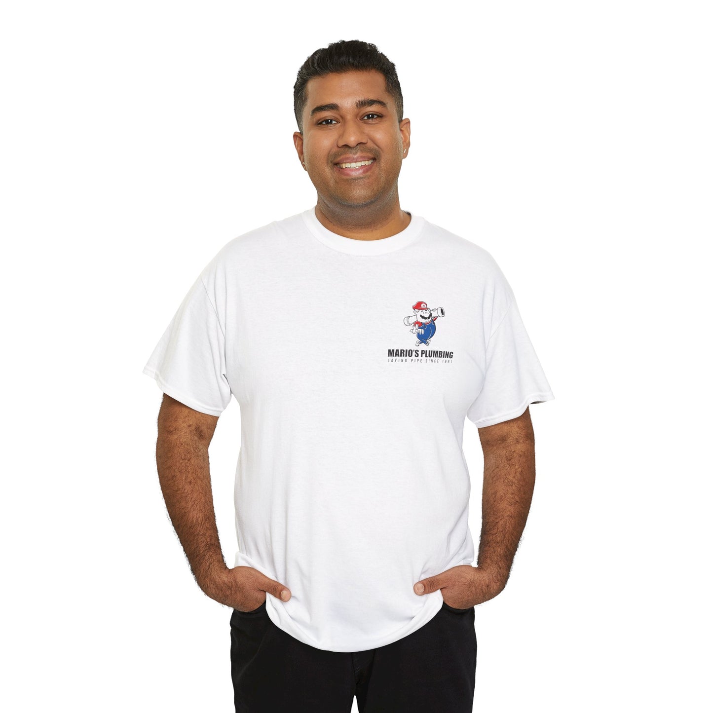Marios Plumbing Laying Pipe Since 1981 - unisex mascot t-shirt