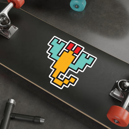 8-bit Legends: Galaga Scorpion die-cut stickers
