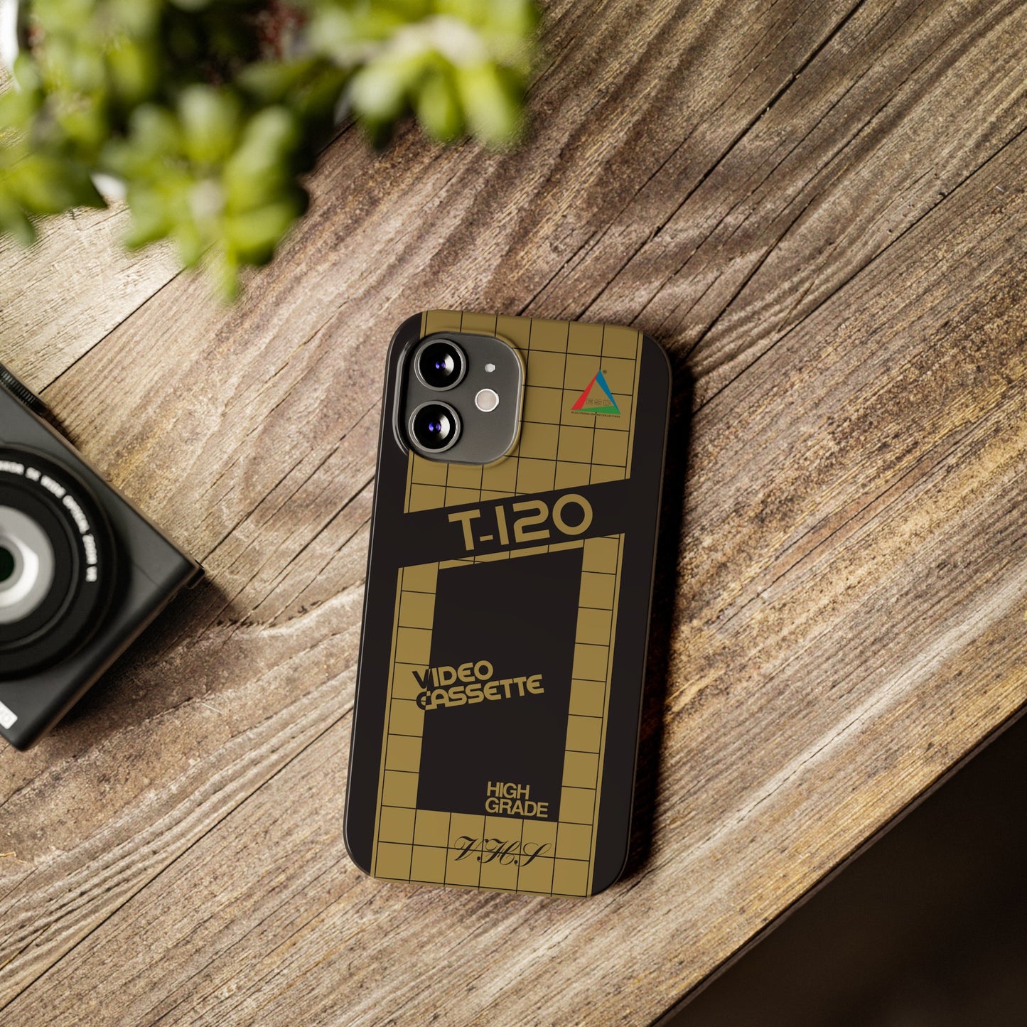 VHS Visions - retro ESC T-120 VHS tape inspired slim iPhone cases