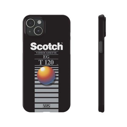 VHS Visions - retro Scotch EG T120 VHS tape inspired slim iPhone cases