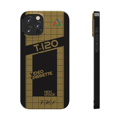 VHS Visions - retro ESC T-120 VHS tape inspired slim iPhone cases