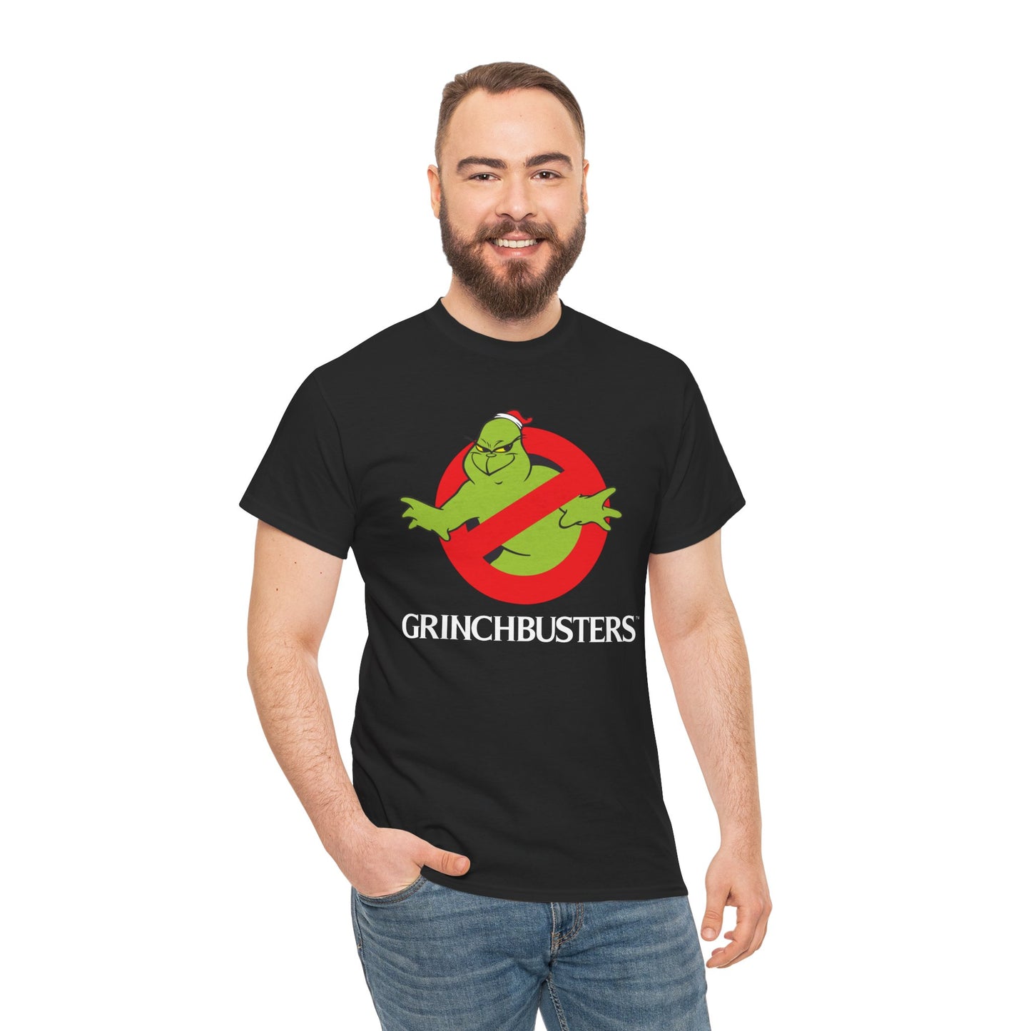 Grinchbusters - Grinch-inspired Christmas unisex t-shirt
