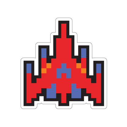 8-bit Legends: Galaga Red Fighter die-cut stickers