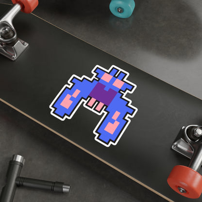 8-bit Legends: Galaga Purple Boss die-cut stickers