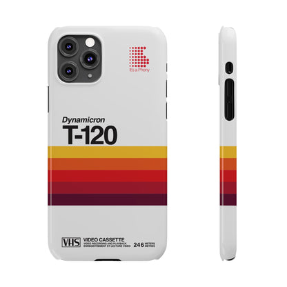 VHS Visions - retro Sony Dynamicron T120 VHS tape inspired slim iPhone cases