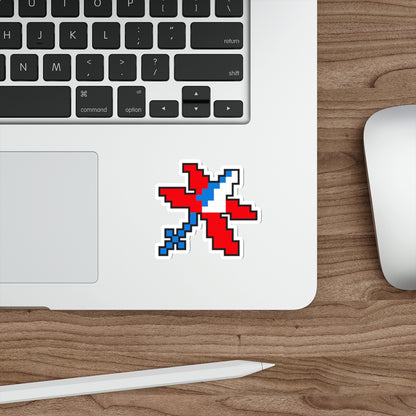 8-bit Legends: Galaga Satellite die-cut stickers