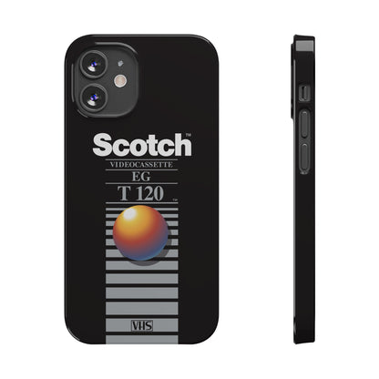 VHS Visions - retro Scotch EG T120 VHS tape inspired slim iPhone cases